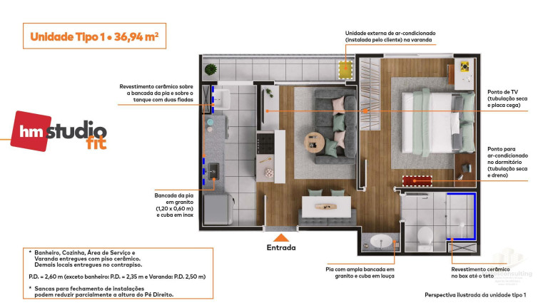 Imagem Apartamento com 1 Quarto à Venda, em Centro Imagem Apartamento com 1 Quarto à Venda, em Centro