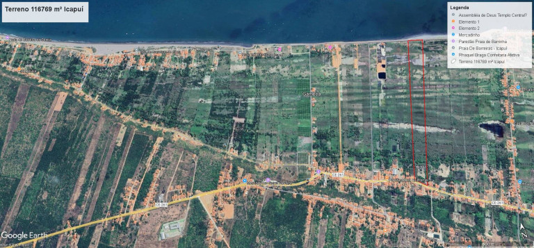 Imagem Terreno à Venda, 116.769 m² em Gamboa - Icapuí Imagem Terreno à Venda, 116.769 m² em Gamboa - Icapuí