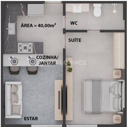 Imagem Apartamento com 2 Quartos à Venda, 60 m² em Cabo Branco - João Pessoa Imagem Apartamento com 2 Quartos à Venda, 60 m² em Cabo Branco - João Pessoa