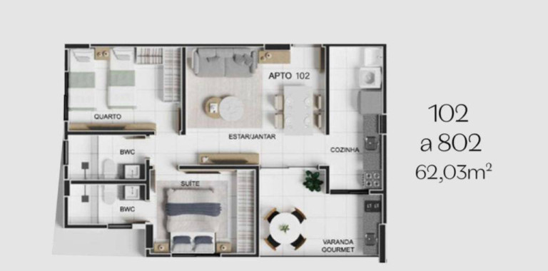 Imagem Apartamento à Venda, 23 m² em Jardim Oceania - João Pessoa