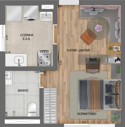 Imagem Imóvel com 1 Quarto à Venda, 26 m² em Vila Prudente - São Paulo