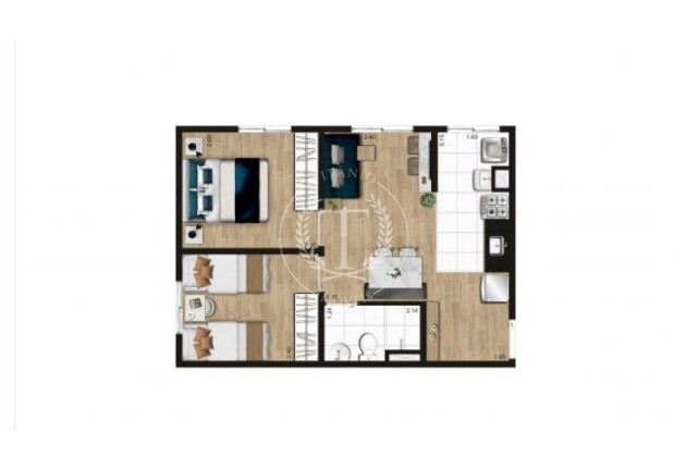 Imagem Apartamento com 2 Quartos à Venda, 41 m² em Jardim Santo Antônio - São Paulo