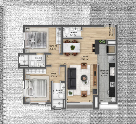 Imagem Apartamento com 2 Quartos à Venda, 74 m² em Centro - Gramado