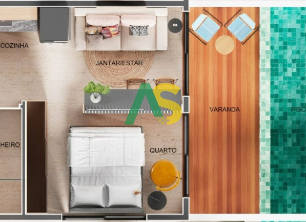 Imagem Flat com 1 Quarto à Venda, 28 m² em Porto De Galinhas - Ipojuca Imagem Flat com 1 Quarto à Venda, 28 m² em Porto De Galinhas - Ipojuca