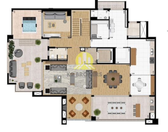 Imagem Cobertura com 4 Quartos à Venda, 477 m² em Mossunguê - Curitiba