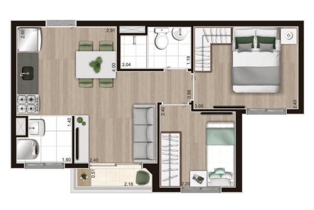 Imagem Apartamento com 2 Quartos à Venda, 38 m² em Jardim Mirante - São Paulo