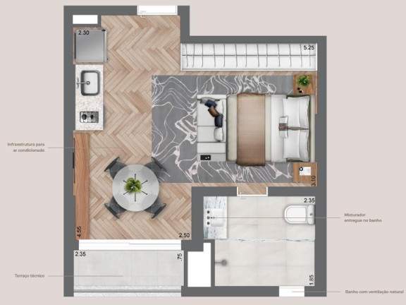 Studio com 1 Quarto à Venda, 31 m² em Vila Mariana - São Paulo