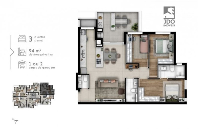 Imagem Apartamento com 3 Quartos à Venda, 94 m² em Cabral - Curitiba Imagem Apartamento com 3 Quartos à Venda, 94 m² em Cabral - Curitiba