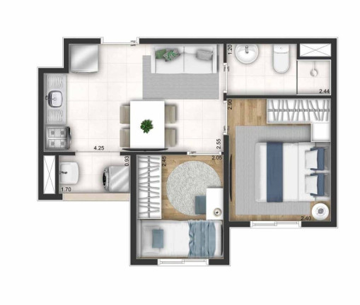 Imagem Apartamento com 1 Quarto à Venda, 34 m² em Jardim Taquaral - São Paulo Imagem Apartamento com 1 Quarto à Venda, 34 m² em Jardim Taquaral - São Paulo