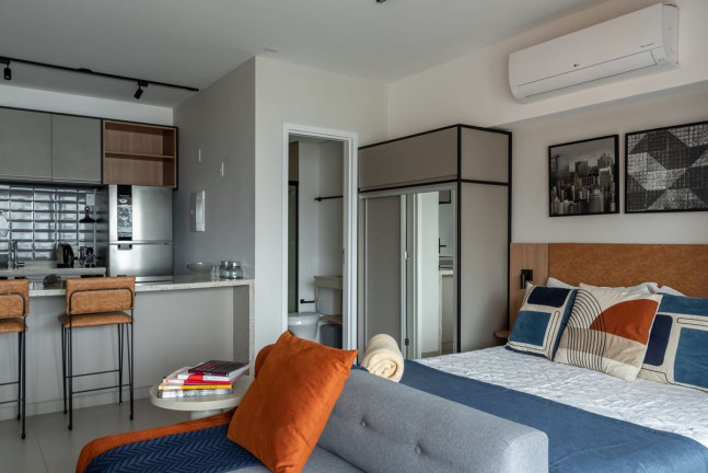 Imagem Apartamento com 1 Quarto para Alugar, 42 m² em Campo Belo - São Paulo