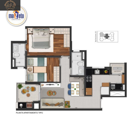 Imagem Apartamento com 2 Quartos à Venda, 64 m² em Campestre - Santo André Imagem Apartamento com 2 Quartos à Venda, 64 m² em Campestre - Santo André