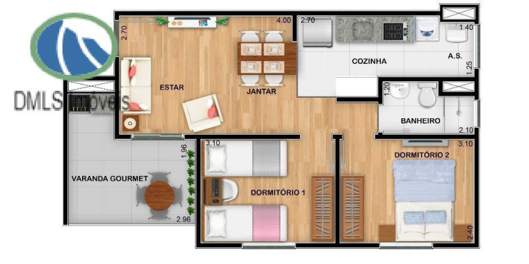 Imagem Apartamento com 2 Quartos à Venda, 49 m² em Portão Vermelho - Vargem Grande Paulista Imagem Apartamento com 2 Quartos à Venda, 49 m² em Portão Vermelho - Vargem Grande Paulista