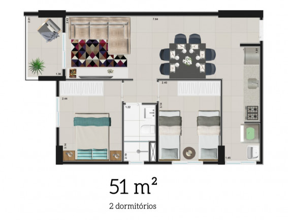 Imagem Imóvel com 2 Quartos à Venda, 51 m² em Tatuapé - São Paulo Imagem Imóvel com 2 Quartos à Venda, 51 m² em Tatuapé - São Paulo