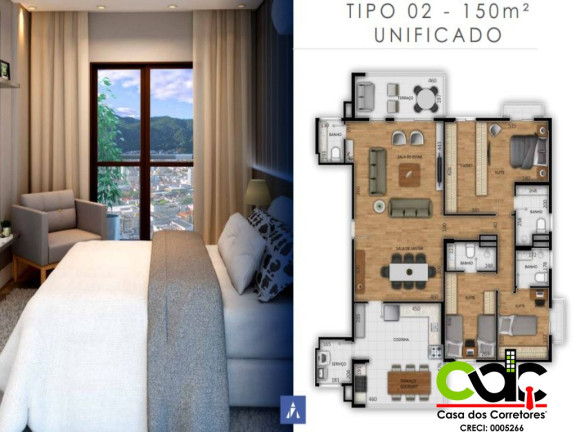 Imagem Apartamento com 2 Quartos à Venda, 75 m² em Centro - Poços De Caldas