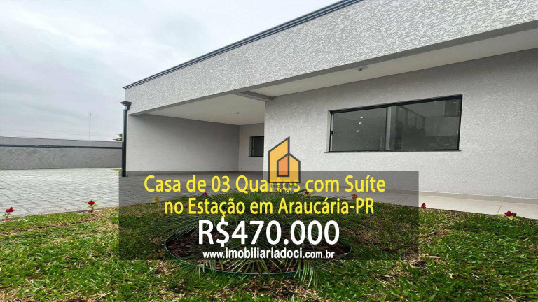 Casa com 3 Quartos à Venda, 85 m² em Estação - Araucária