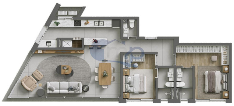 Imagem Apartamento com 2 Quartos à Venda, 96 m² em Centro - Torres