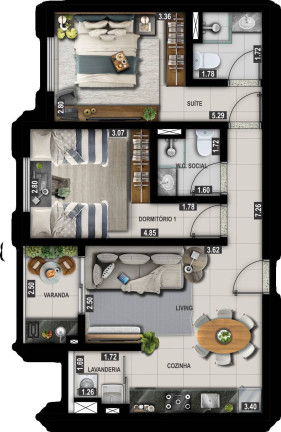 Imagem Apartamento com 3 Quartos à Venda, em Alvinópolis - Atibaia Imagem Apartamento com 3 Quartos à Venda, em Alvinópolis - Atibaia