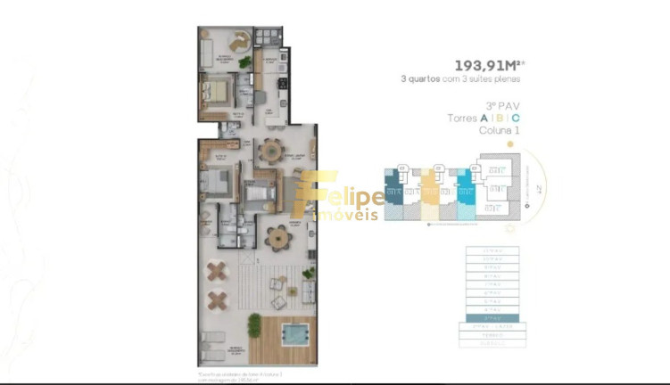 Imagem Imóvel com 3 Quartos à Venda, 100 m² em Jardim Camburi - Vitória