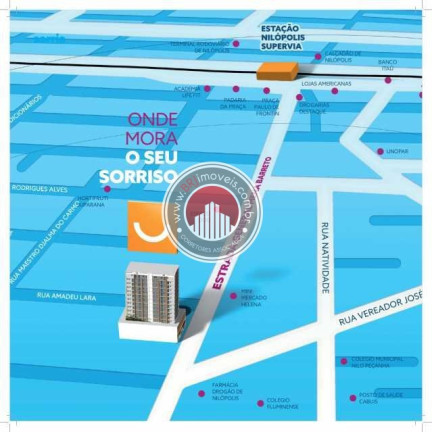 Imagem Apartamento com 2 Quartos à Venda, 52 m² em Centro - Nilopolis
