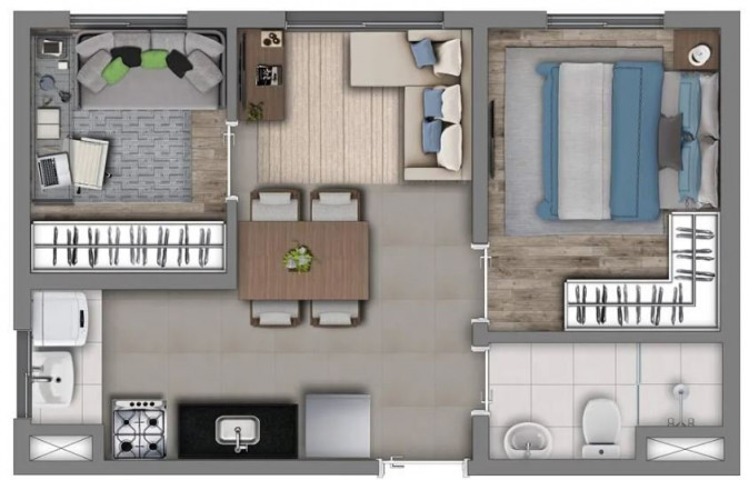 Imagem Apartamento com 2 Quartos à Venda, 62 m² em Santo Amaro - São Paulo Imagem Apartamento com 2 Quartos à Venda, 62 m² em Santo Amaro - São Paulo