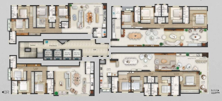 Imagem Apartamento com 3 Quartos à Venda, 129 m² em Ilhota - Itapema