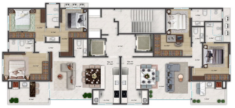 Imagem Apartamento com 3 Quartos à Venda, 97 m² em Meia Praia - Itapema Imagem Apartamento com 3 Quartos à Venda, 97 m² em Meia Praia - Itapema