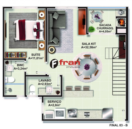 Imagem Apartamento com 2 Quartos à Venda, 57 m² em Itacorubi - Florianópolis Imagem Apartamento com 2 Quartos à Venda, 57 m² em Itacorubi - Florianópolis