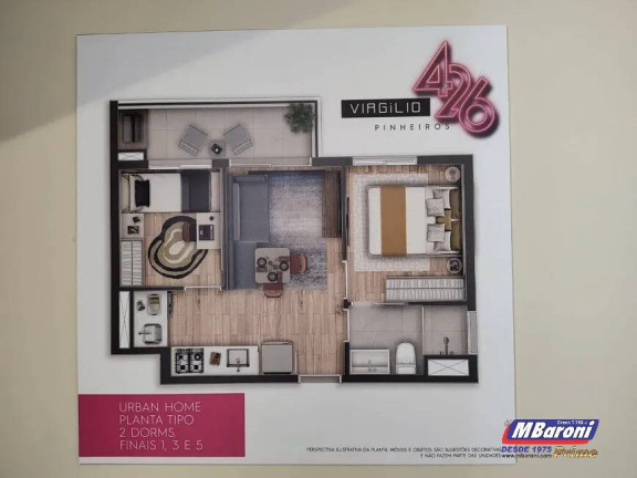 Imagem Apartamento com 2 Quartos à Venda, 40 m² em Vila Butantã - São Paulo