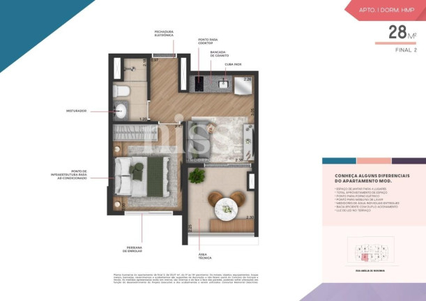 Imagem Imóvel com 1 Quarto à Venda, 22 m² em Pinheiros - São Paulo Imagem Imóvel com 1 Quarto à Venda, 22 m² em Pinheiros - São Paulo