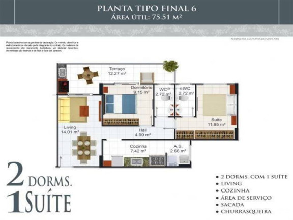 Imagem Apartamento com 2 Quartos à Venda, 75 m² em Aviação - Praia Grande Imagem Apartamento com 2 Quartos à Venda, 75 m² em Aviação - Praia Grande