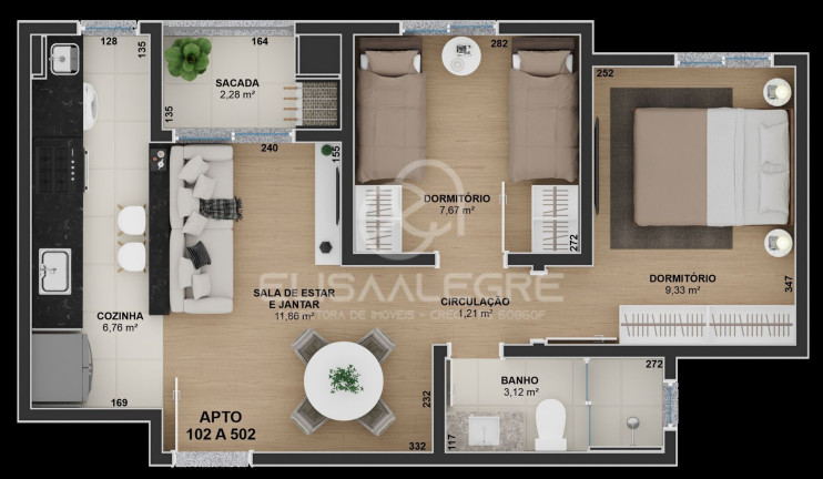 Imagem Apartamento com 2 Quartos à Venda, 50 m² em Feitoria - São Leopoldo