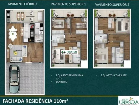 Imagem Casa com 3 Quartos à Venda, 110 m² em Urbanova I - São José Dos Campos Imagem Casa com 3 Quartos à Venda, 110 m² em Urbanova I - São José Dos Campos