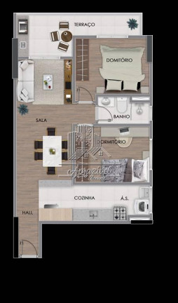 Imagem Apartamento com 2 Quartos à Venda, 58 m² em Guilhermina - Praia Grande