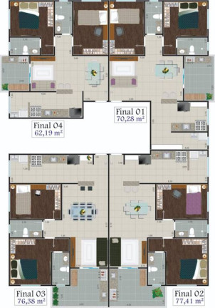 Imagem Apartamento com 2 Quartos à Venda, 70 m² em Aviação - Praia Grande Imagem Apartamento com 2 Quartos à Venda, 70 m² em Aviação - Praia Grande