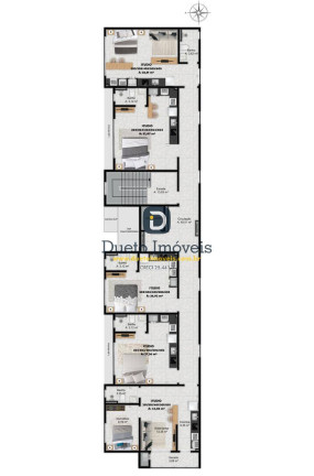 Imagem Apartamento com 1 Quarto à Venda, 32 m² em Camobi - Santa Maria