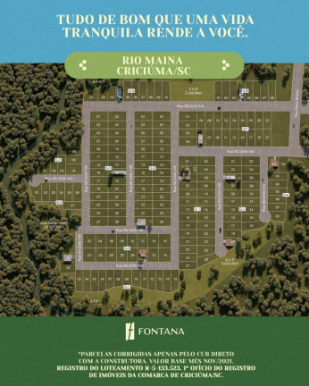 Terreno à Venda, 360 m² em Catarinense - Criciúma