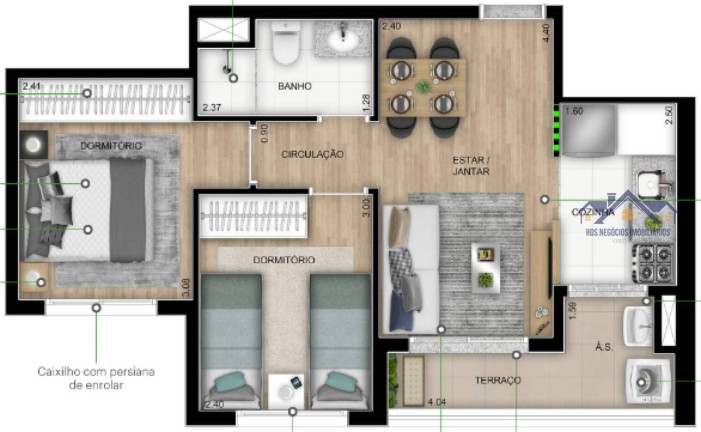 Imagem Apartamento com 2 Quartos à Venda, 47 m² em Vila Anastácio - São Paulo