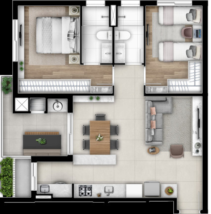 Imagem Apartamento com 2 Quartos à Venda, 68 m² em Cabral - Curitiba
