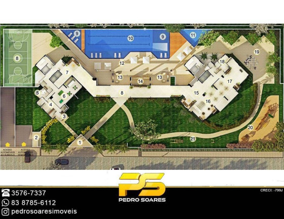 Imagem Apartamento com 3 Quartos à Venda, 1 m² em Altiplano Cabo Branco - João Pessoa