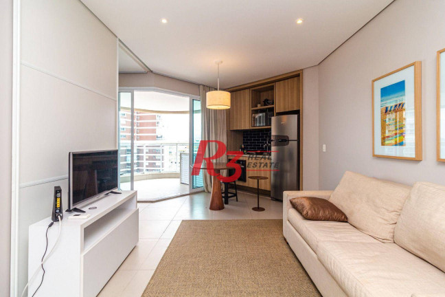 Imagem Apartamento com 1 Quarto para Alugar, 45 m² em Pompéia - Santos Imagem Apartamento com 1 Quarto para Alugar, 45 m² em Pompéia - Santos