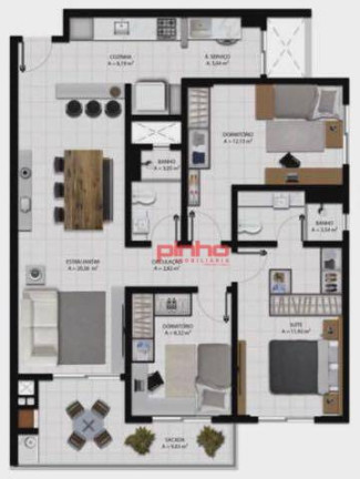 Imagem Apartamento com 2 Quartos à Venda, 73 m² em Kobrasol - São José Imagem Apartamento com 2 Quartos à Venda, 73 m² em Kobrasol - São José