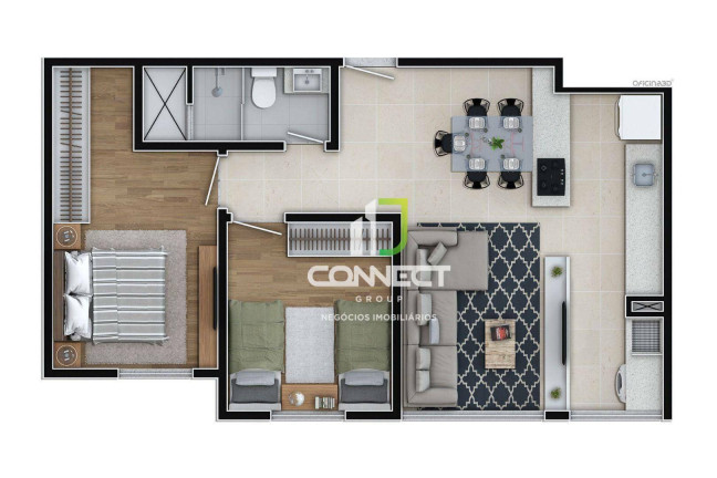 Imagem Apartamento com 2 Quartos à Venda, 59 m² em Dom Bosco - Itajaí