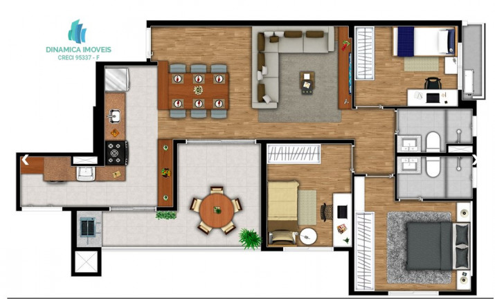 Imagem Apartamento com 3 Quartos à Venda, 87 m² em Jardim Aurélia - Campinas