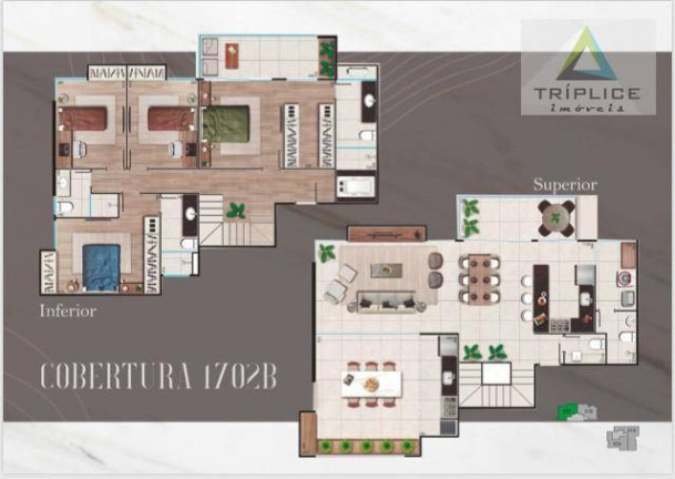 Imagem Apartamento com 3 Quartos à Venda, 97 m² em Granbery - Juiz De Fora Imagem Apartamento com 3 Quartos à Venda, 97 m² em Granbery - Juiz De Fora