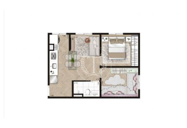 Imagem Apartamento com 2 Quartos à Venda, 41 m² em Jardim Santo Antônio - São Paulo