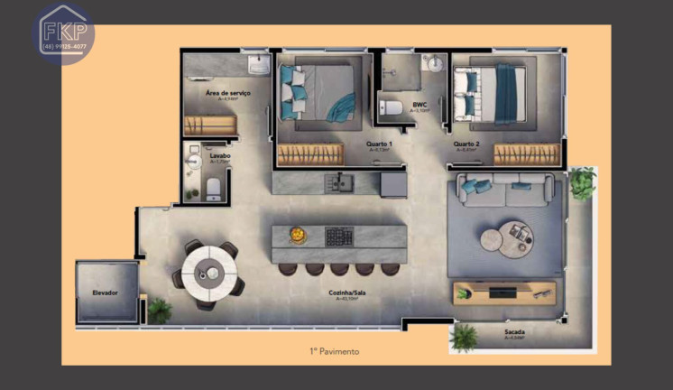 Imagem Apartamento com 2 Quartos à Venda, 85 m² em Jurerê Internacional - Florianópolis