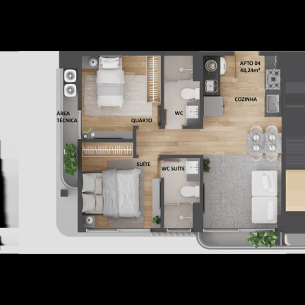 Imagem Apartamento com 1 Quarto à Venda, 47 m² em Cabo Branco - João Pessoa Imagem Apartamento com 1 Quarto à Venda, 47 m² em Cabo Branco - João Pessoa