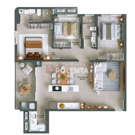 Imagem Apartamento com 3 Quartos à Venda, 101 m² em Centro - Balneário Rincão
