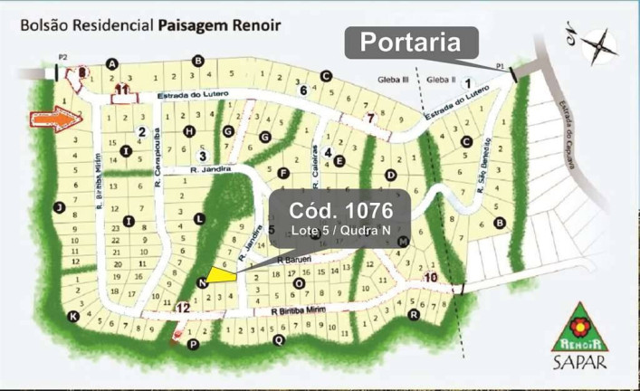 Imagem Terreno em Condomínio à Venda,  em Paisagem Renoir - Cotia