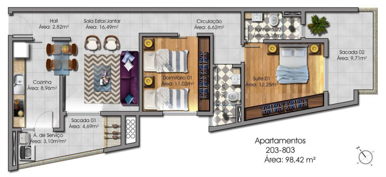 Imagem Apartamento com 2 Quartos à Venda, 80 m² em Nossa Senhora Medianeira - Santa Maria Imagem Apartamento com 2 Quartos à Venda, 80 m² em Nossa Senhora Medianeira - Santa Maria